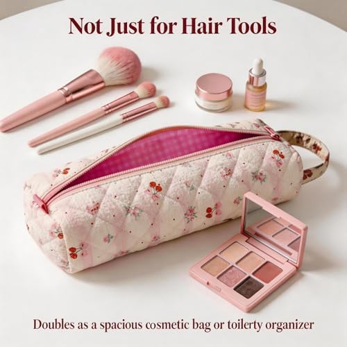 Hair Tools Travel Bag, Hair Tool Bag Organizer, Cherry - Image 6