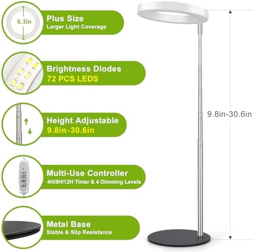 LORDEM Desk Grow Light, Full Spectrum LED for Indoor Plants - Image 3