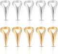 10 Pcs Finger Sectioning Tool for Hair, Stainless Steel Stitch Braid Tool for Braiding Curling Extension, Hair Parting Rings (Gold & Silver) by Unknown