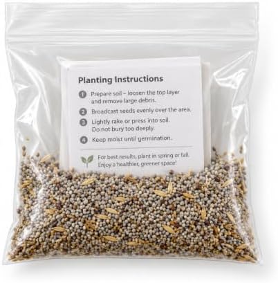 60,000 Zoysia Grass Seed and Mulch, Grass Seeds for Planting, Green Groundcover for Backyard Spaces - Image 3