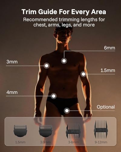 MANSPOT Manscape Groin & Body Hair Trimmer for Men, Gifts for Men Husband - Image 7