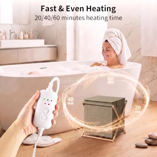 Foldable Countertop Towel Warmer, 20L Large Capaticy, Save Space - Image 4