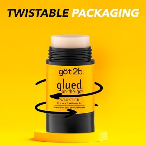 got2b glued On-The-Go Hair Wax Stick, 1.8oz, Hair Styling Wax Stick Creates Sleek and Slick Styles Without The Crunch, Provides 72-HR Flexible Hold and Frizz Control - Image 4