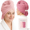 ROLSHOL 2 Pack Waffle Microfiber Hair Towel Wraps for Women, 32 x 11 in by ROLSHOL