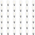 S14 E26 LED 1W String Light Replacement Outdoor Bulbs, Warm White, 36-Pack by Meconard