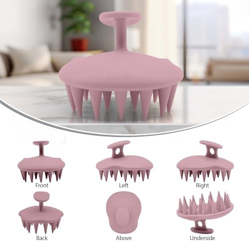 Fiora Naturals Scalp Massager Shampoo Brush, Silicone Scrubber, BPA Free - Image 6