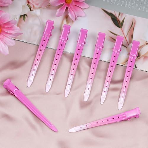 Bantoye 24 Packs Duck Bill Clips 3.35 Inch Metal Alligator Clip, GS Pink - Image 5
