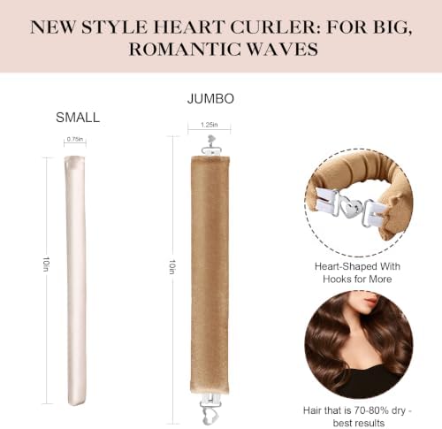 Heatless Curling Rods, Overnight Hair Curlers to Sleep In - No Heat Curls Set with Jumbo Velvet Rollers, Soft Sleep Hair Curler Kit for Medium & Long Hair - Image 2