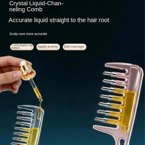 2pcs Scalp Liquid Guide Comb | Refillable Scalp Hair Oil Applicator Brush - Image 4
