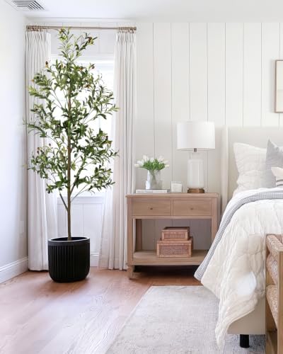 7FT Artificial Olive Tree Indoor Tall Faux with Planter - Image 7