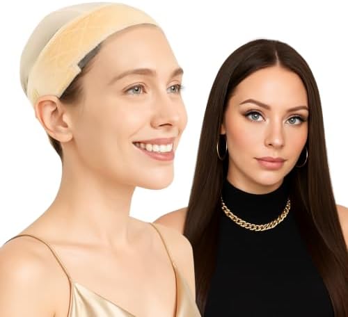 LABHAIR Wig Grip Cap for Women, Lace Edge, Non-Slip Grip Band, Nude by LabHairs