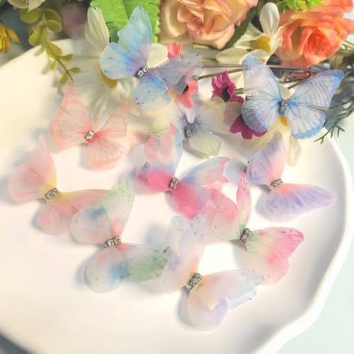 Hair Decoration Butterfly Clip-Moving Butterfly Hair Clips for Girls (Colorful A-10PCS) - Image 6