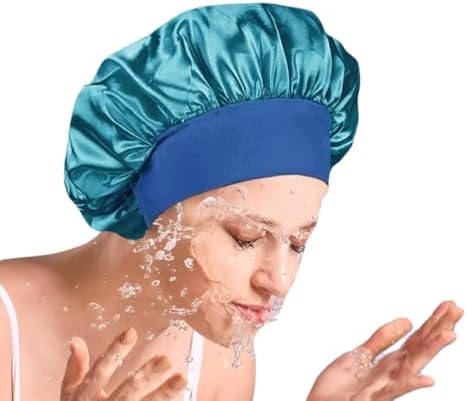 Silk Bonnet for Men Women Hair Bonnet for Sleeping,High Elasticity Wide Soft Band Sleep Cap for Curly Hair Braids - Image 4