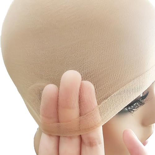 Lace Wig Grip Cap with 4 Pcs HD Wig Caps, 4x5 Transparent Lace Wig Caps for Women Lace Front, Non Slip, Adjustable Grip Cap for Glueless Wigs, Brown - Image 6
