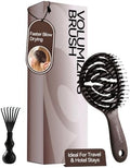 Travel Boar Bristle Hair Brush, Mini Small Pocket Hairbrush For Women Kids by CREATIVEART
