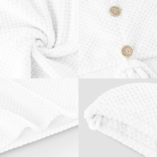MaopaoBeauty 2 Pack Microfiber Hair Towel Wrap for Women, Hair Drying Towel with Button, Towel Turban,Head Towel to Dry Hair Quickly Lint Free, White - Image 5