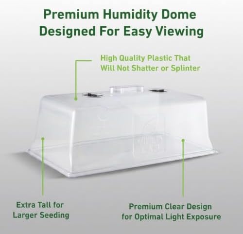 7 Inch Clone Dome - 5 Pack Humidity Vented Domes - Plant Growing - Image 2