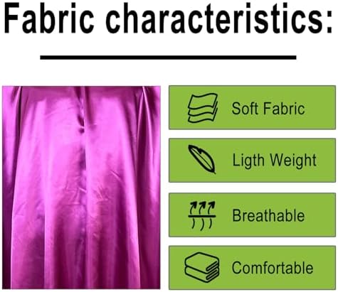 Pelocapa Salon Styling Capes for Clients, Hair Dye Cutting Capes with Elastic Hooks, Waterproof Light Weight Satin Sheen Styling Cape Barber Gown for Stylist, 63”*56”(Purple) - Image 4