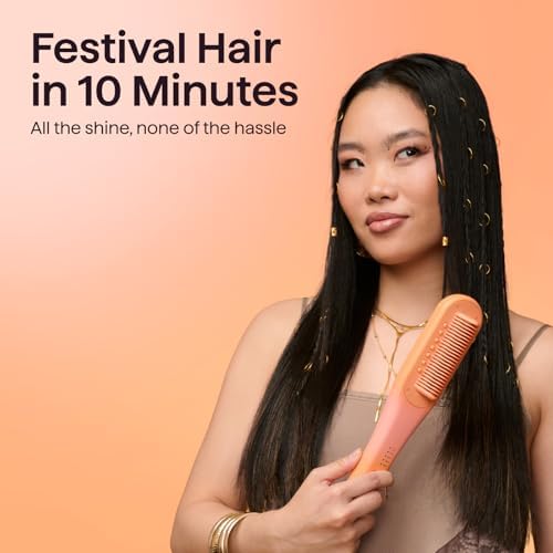 Wavytalk Spotlight Sleek Steamline Pro Steam Hair Straightener Brush - Image 4