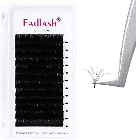 Volume Eyelash Extensions 0.07 D Curl Lash Extensions 15mm Easy Fanning Volume Lashes Professional Salon Use Fanned Blooming Lashes (0.07-D, 15mm) - Image 6