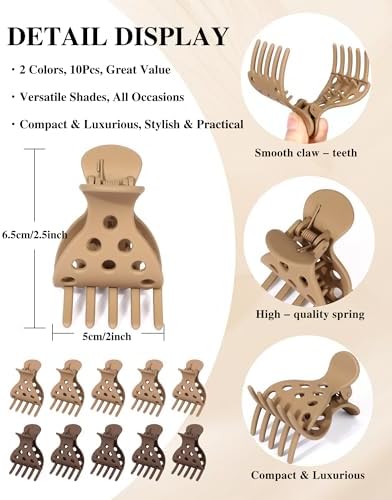 Curly hair clips Hair Volume Clip,10 PCS Root Clips for Curly Hair Volume and Claw Clips for Thick Hair. - Image 4