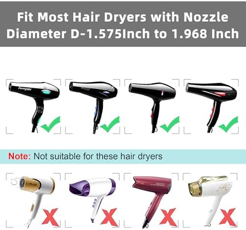 KingKam Collapsible Silicone Hair Diffuser for 1.57-1.96 inch Nozzle - Image 3