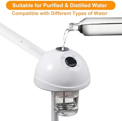 Professional Facial Steamer, Vaporizador Facial with Steam Adjustable & Timer, Movable Arm, Preheating Esthetician Steamer, Home Beauty Salon SPA - Image 6