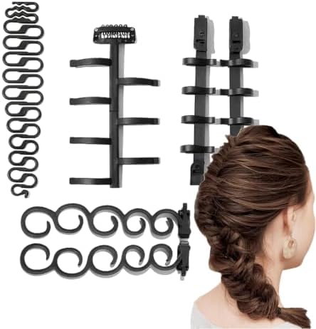 AOYEBO 6PCS Hair Braiding Tool Set, ABS Braiders for French Fishtail Braids - Image 6