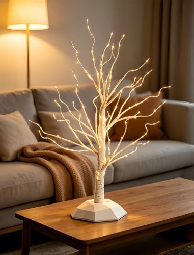 Tabletop Size,Decorative White Birch Tree Lights - Image 6