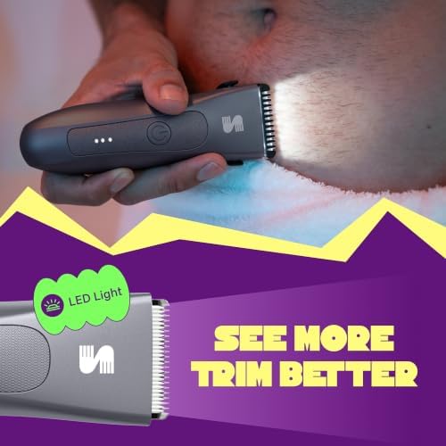 MANSPOT Manscape Groin & Body Hair Trimmer for Men, Shaver with LED Light - Image 5