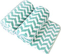 JML Microfiber Bath Towels, 2 Pack, 30" x 60", Chevron Green by JML