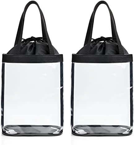Clear Toiletry Bag, Travel Toiletry Bag for Women Clear Travel Bag 2PCS by onemoky