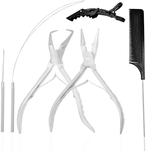 Professional Hair Extension Tools Kit, Microlink & Itip, Silver by SIVOTE