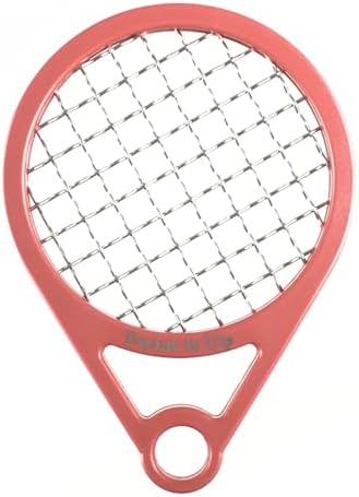 Twist It Up Comb (Red Desires) - Alternative to Hair Sponges, Creates Curls and Twists for Black Men, Tennis Racket Design by TwistItUp