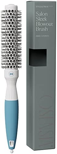 Small Round Brush for Precise Styling and Manageable Blowouts (0.75 inch) - Salon-Quality Tool for Wet or Dry Hair (Not Electrical) by Osensia
