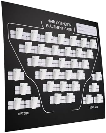 Paper Hair Extension Placement Board by Unknown