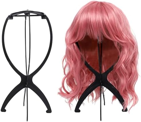 Portable Wig Stand Holder for Multiple Wigs, Black 2 Pack by Unknown