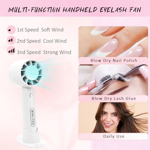 EMEDA Lash Shampoo Kit 2.02 Fl.oz Lash Cleaning Kit with Fan (White) - Image 5