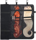 Eccliy Foldable Hair Extension Storage Bag Black Wig Travel Case by Eccliy