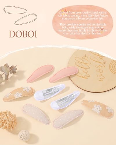 doboi Toddler Hair Clips for Girls Baby Barrettes-40PCS with Silicone - Image 2