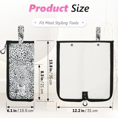 2-in-1 Heat Resistant Mat & Storage Bag with Pocket for Hair Tools - Image 2