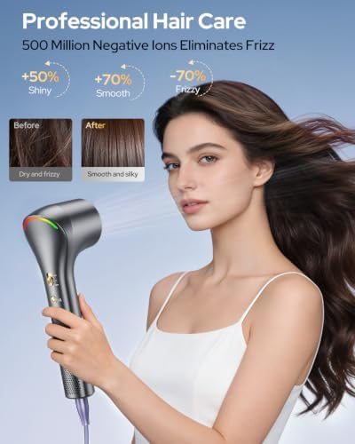 160,000 RPM High-Speed Ionic Hair Dryer, Blow Dryer with Diffuser - Image 2