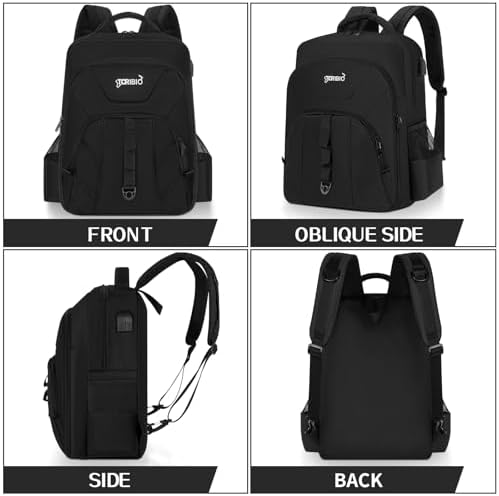 TORIBIO Barber Supplies Bag Backpack for Men Travel Tool Bag Bookbag - Image 6
