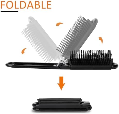 Portable Travel Hair Brush, Small Foldable Hairbrush for Women and Men - Image 2