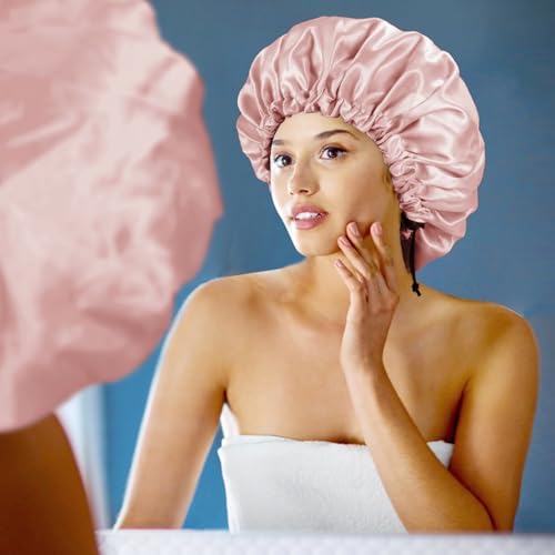 Edoneery Satin Bonnet for Sleeping Women, Double Layer Adjustable Sleep Cap - Image 5