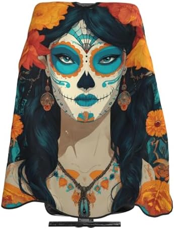 Skull Vintage Hair Cutting Barber Cape Hair Salon and Dyeing Styling Cloth for Women/Men by Luirioe