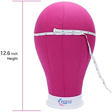EERYA 24 Inch Wig Head Stand Set for Wig Making Display Styling Training - Image 2