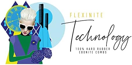 Pegasus 210, 8in Hard Rubber Cutting Comb, Handmade, Seamless, Smooth Edges, Anti Static, Heat and Chemically Resistant, Wet Hair, Everyday Grooming Comb | Peines de goma dura - Black - Image 7