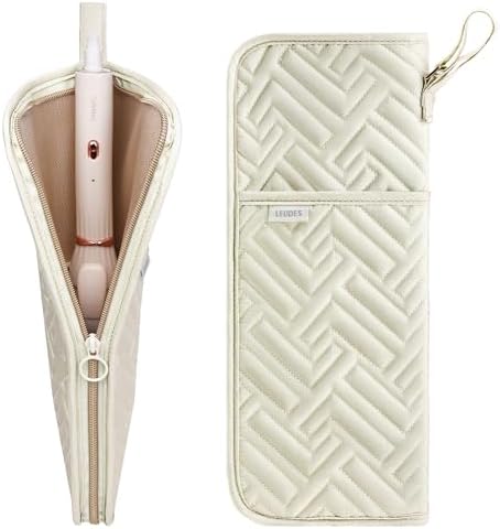 Leudes Hair Tools Travel Bag Case Hot Heat Resistant Mat 2 in 1 Pouch by Leudes