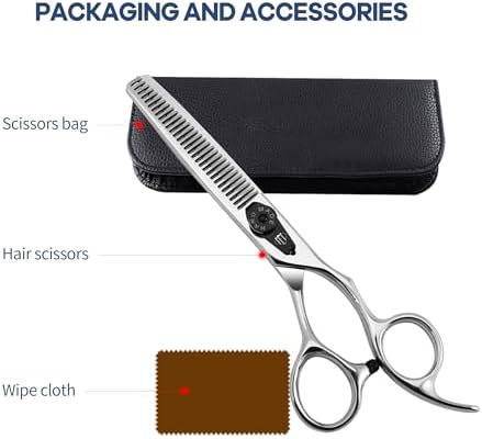 Professional Hair Cutting Scissors, 6.0 inch, Suitable for All Hair Types (Thinner) - Image 7